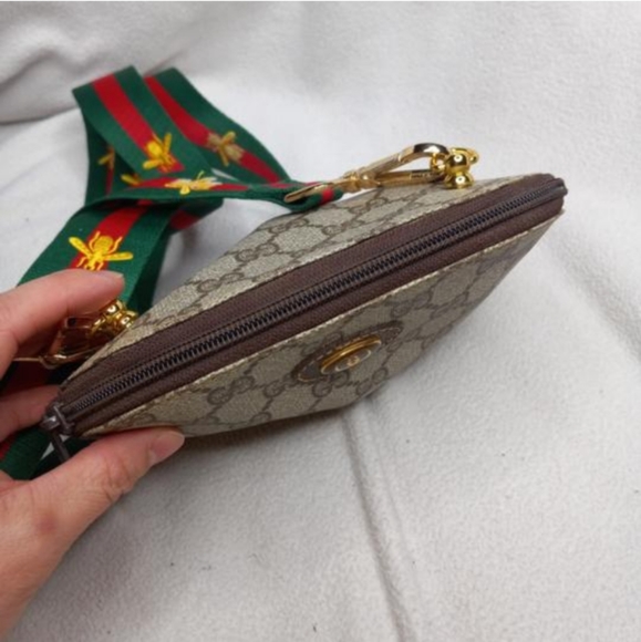 Authentic Vintage Gucci GG Monogram Supreme Web Clutch Fanny Bum Waist Belt Bag - Picture 9 of 11